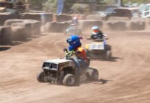 Mowers tear up Cape racetrack