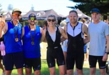 Triathletes conquer the heat