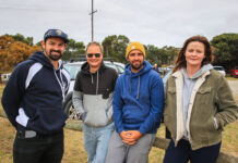 Rugged up at Victor Harbor Hockey Club