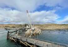Kangaroo Island port upgrade works underway at Penneshaw, Cape Jervis