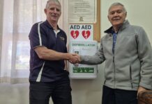 Grant for new defibrillator