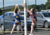 Seniors netball action