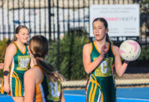Netball action